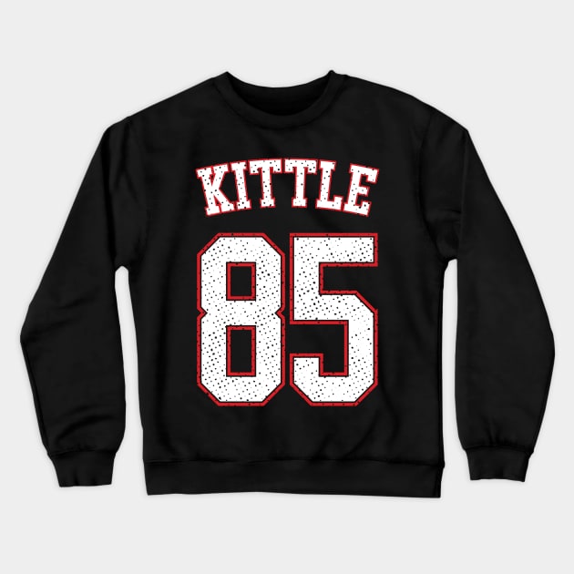 George Kittle Vintage Football Crewneck Sweatshirt by Emma